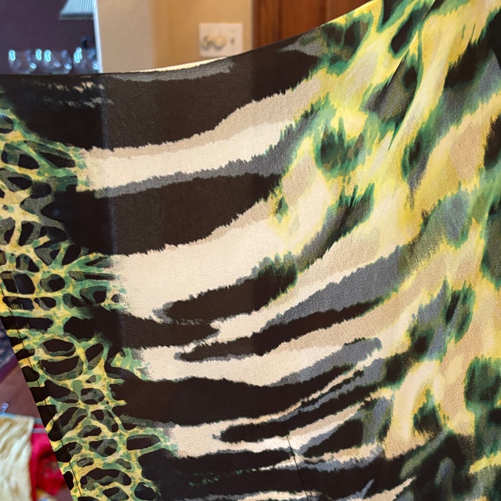 Vibrant Animal Print Swim Cover-Up - Picture 3 of 4
